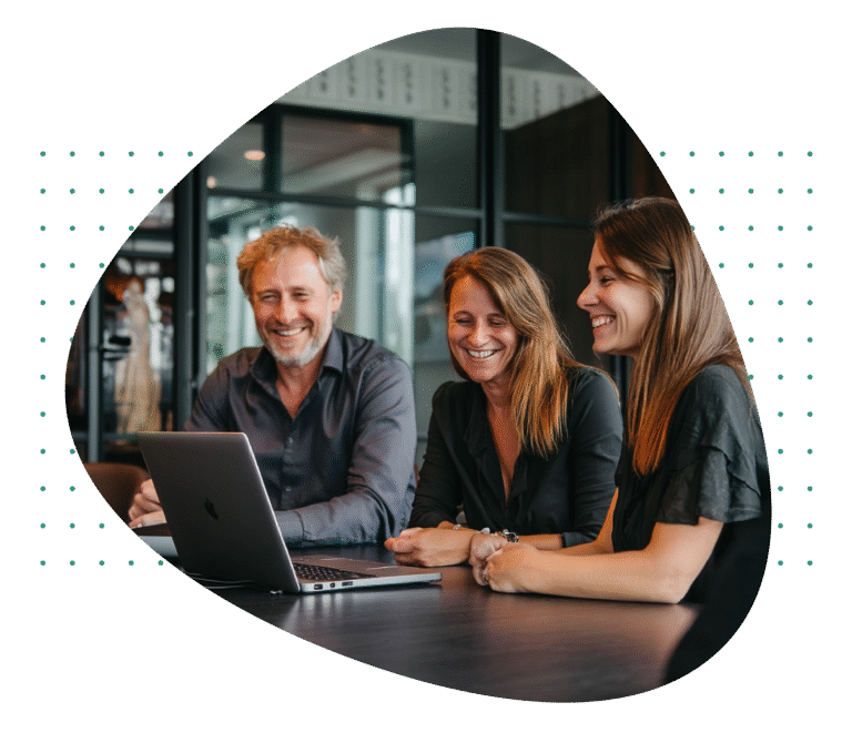 Teams collaborating on compliance and risk management.