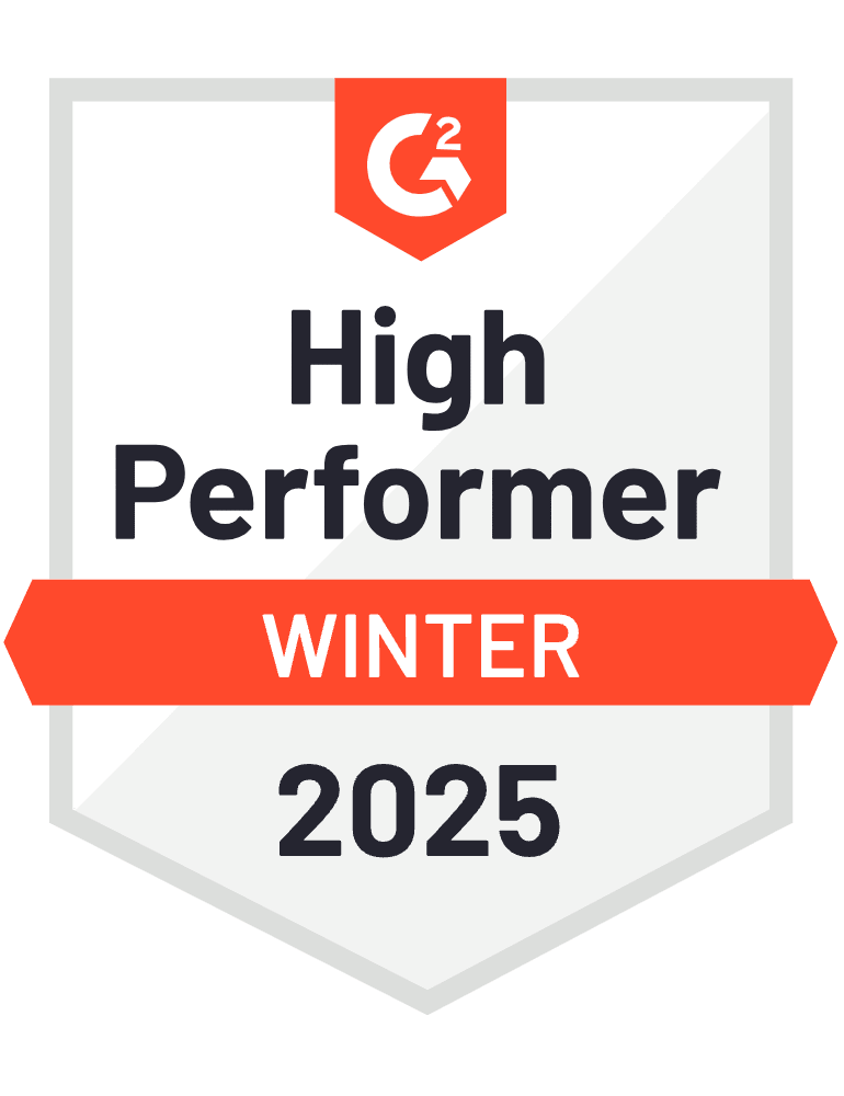 G2 High Performer award Winter 2025.