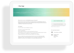 Trustlinks reporting site showing compliance reports and status overview