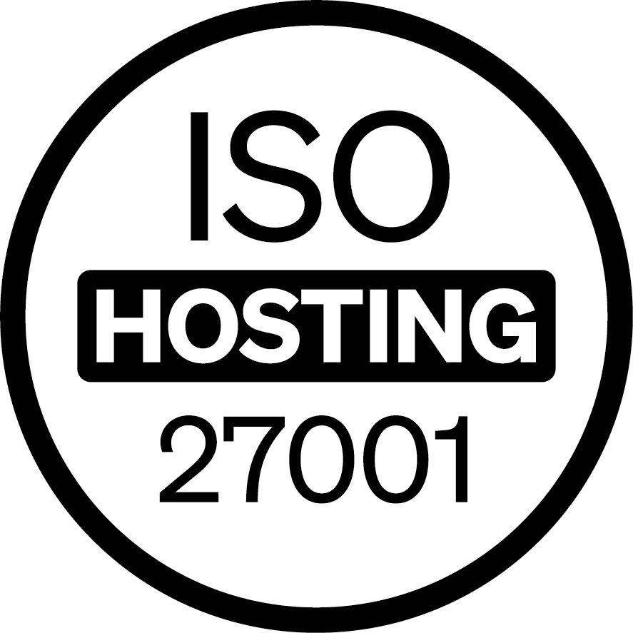 ISO 27001 certified hosting.