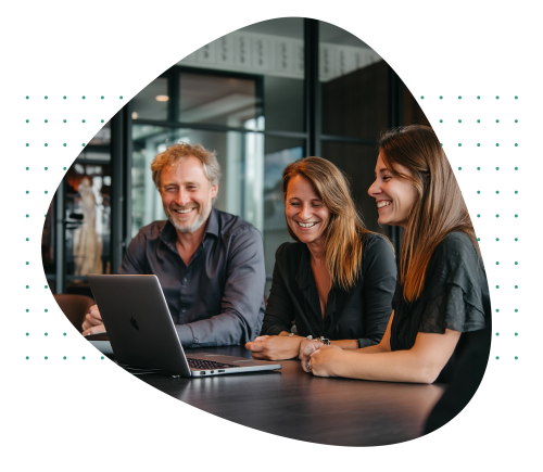 Teams collaborating on compliance and risk management.